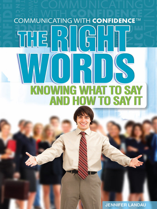 Title details for The Right Words by Jennifer Landau - Available